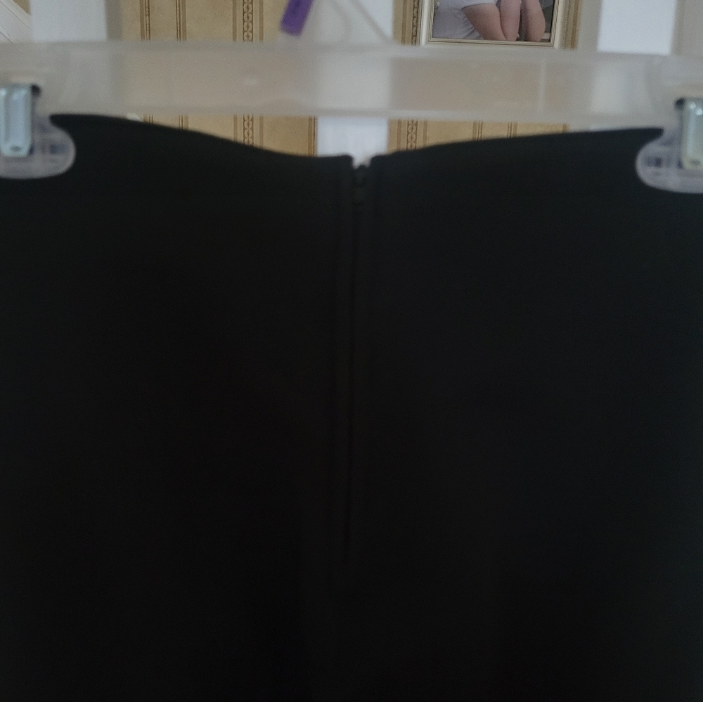 ISABEL U.S.A Vintage Chic Black Genuine Leather Flare Wide Leg Pants Size 2 - Picture 4 of 9